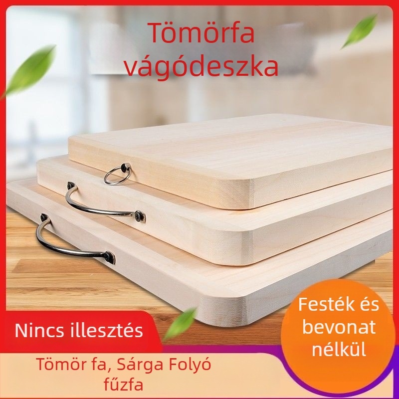 Fűzfa vágódeszka, tömörfa, konyhai használatra