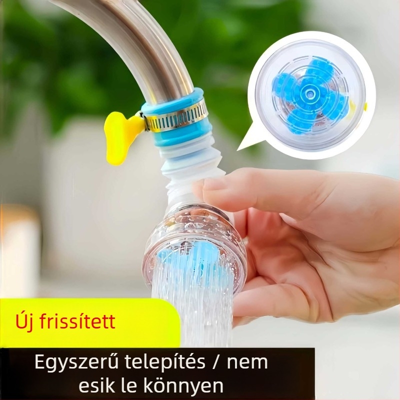 Hosszított permetezőfejes csaptelefilter a konyhai víztisztításhoz, műanyag minimalist dizájn