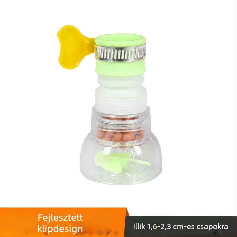 Hosszított permetezőfejes csaptelefilter a konyhai víztisztításhoz, műanyag minimalist dizájn