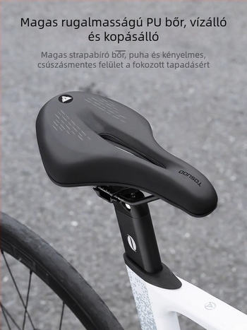 Captain Tas kerékpárnyereg – bőr és magas sűrűségű hab, lélegző, ütéscsillapító, uniszex