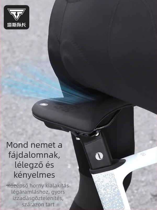 Captain Tas kerékpárnyereg – bőr és magas sűrűségű hab, lélegző, ütéscsillapító, uniszex