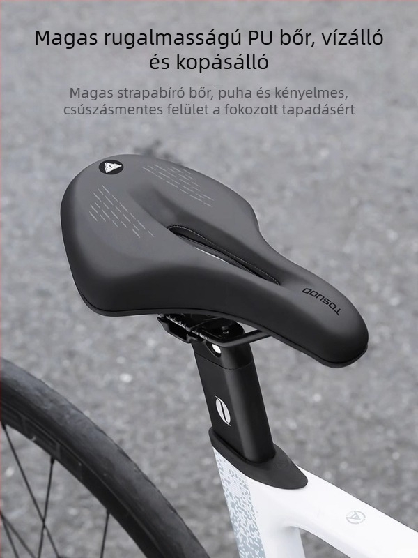 Captain Tas kerékpárnyereg – bőr és magas sűrűségű hab, lélegző, ütéscsillapító, uniszex