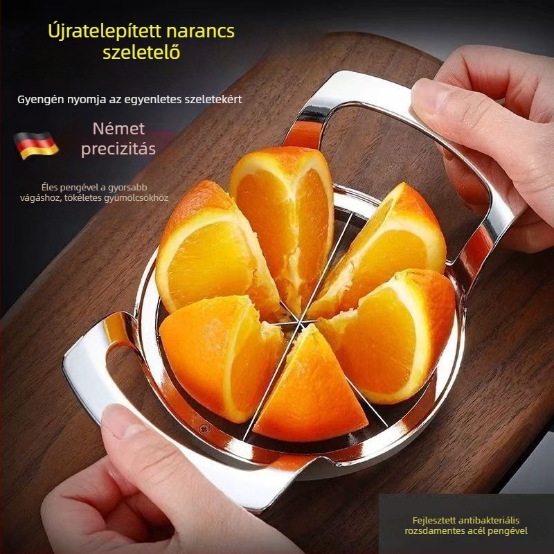 Caisheng almaszúró rozsdamentes acélból, alma szeletelő és magkiválogató, modern minimalist stílus, Yiwu eredet