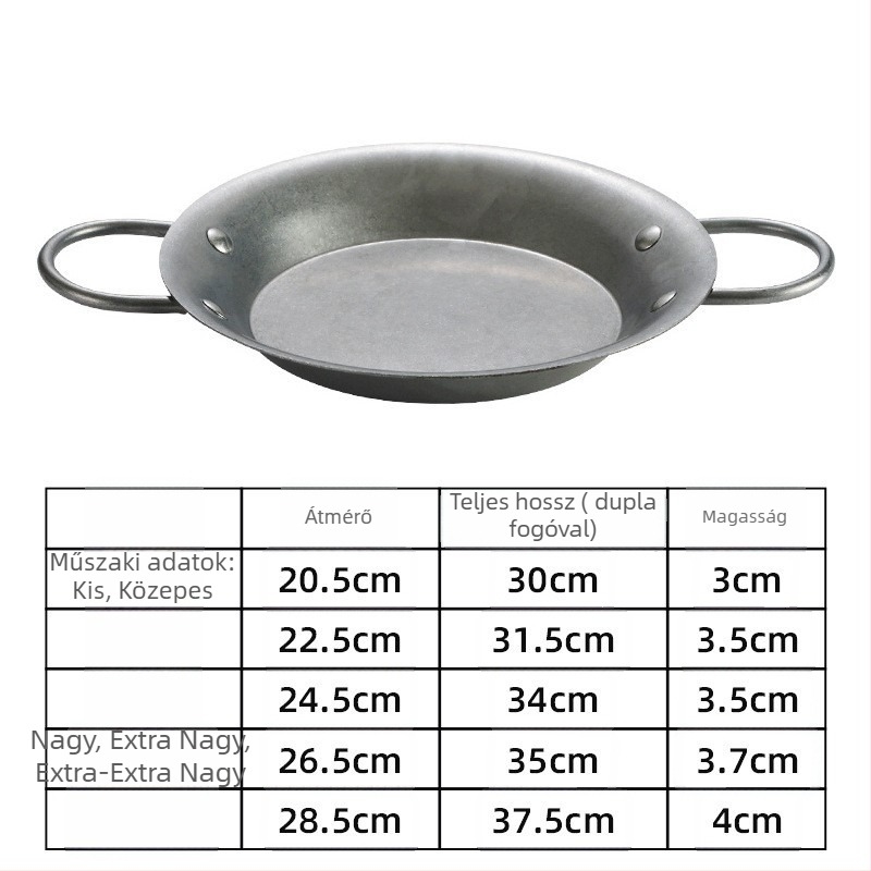 Chef meis serpenyő, 304 rozsdamentes acél, háromrétegű alj, tapadásmentes bevonat, indukciós tűzhelyekkel kompatibilis, mélység 4,5 cm