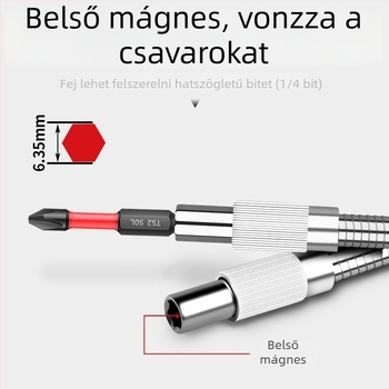 Lichang univerzális hajlékony tengely forgócsuklóval, ötvözet, csavarhúzóhoz és fúróhoz