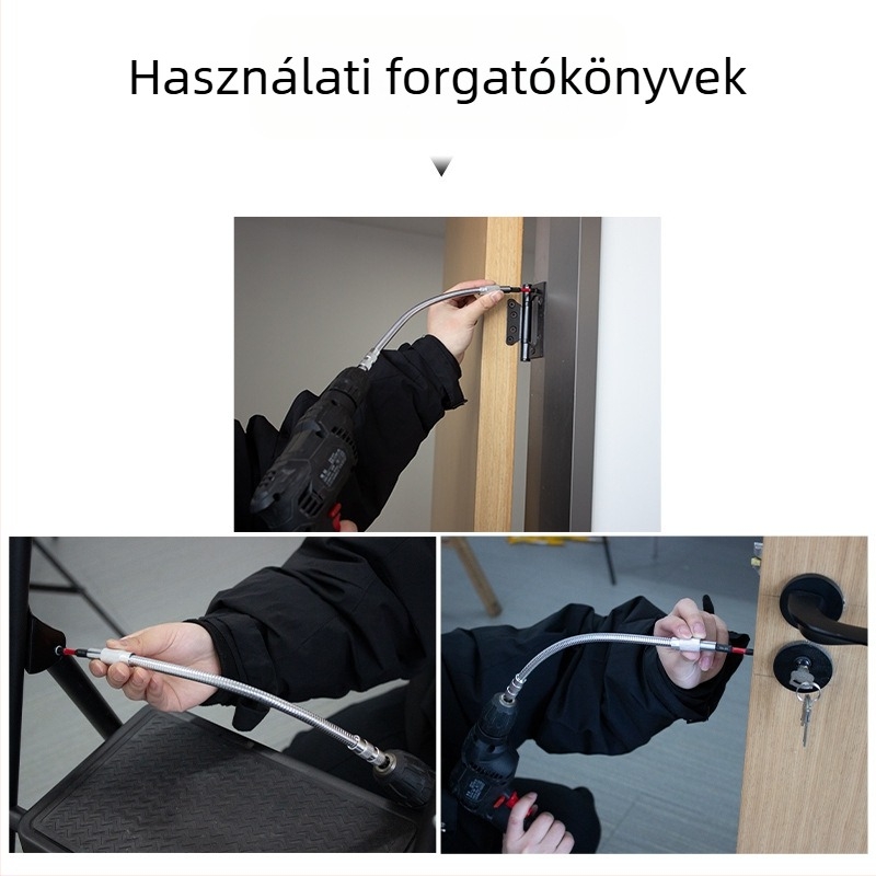 Lichang univerzális hajlékony tengely forgócsuklóval, ötvözet, csavarhúzóhoz és fúróhoz