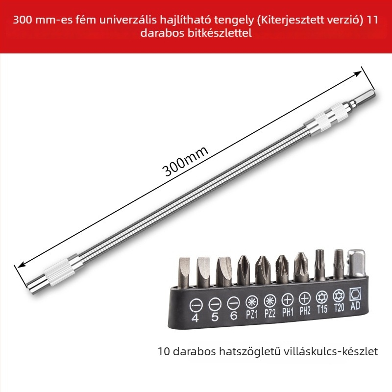 Lichang univerzális hajlékony tengely forgócsuklóval, ötvözet, csavarhúzóhoz és fúróhoz