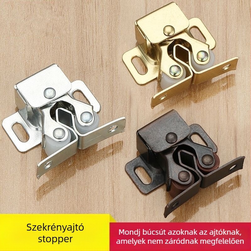 Mágneses retesz szekrényajtóhoz, cinkötvözet, padlóra szerelhető, kézi működtetés, Jingli Hardware, modern egyszerű stílus