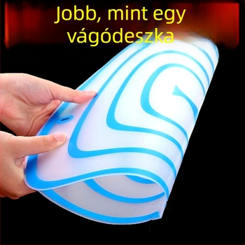 Műanyag konyhai vágódeszka, téglalap alakú, hordozható, csúszásmentes, antibakteriális, sterilizálható