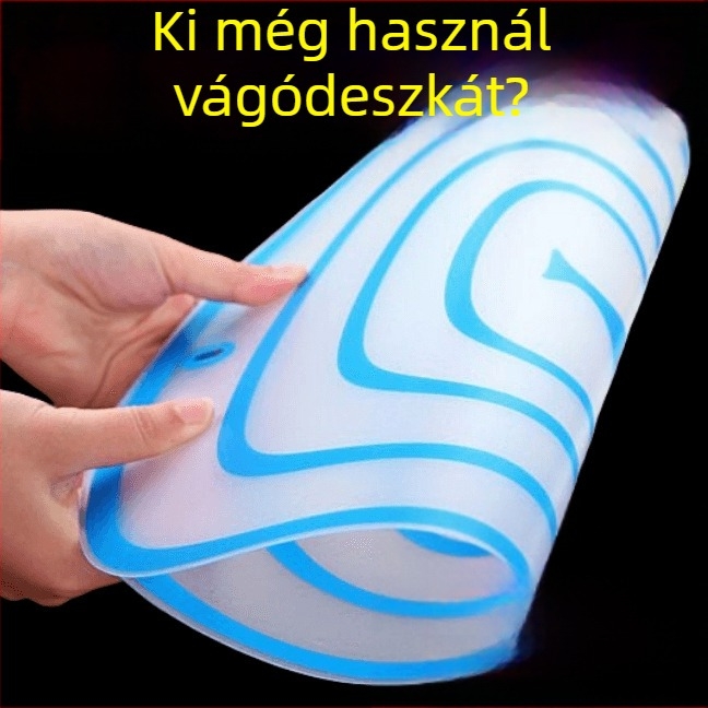Műanyag konyhai vágódeszka, téglalap alakú, hordozható, csúszásmentes, antibakteriális, sterilizálható