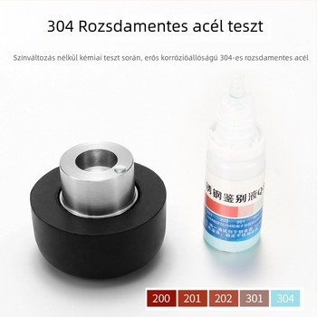 Ajtóstop gombafejű felső rész, 304 rozsdamentes acél, kefével csiszolt felület, ütközés elkerülése, dupla padló/falra szerelés