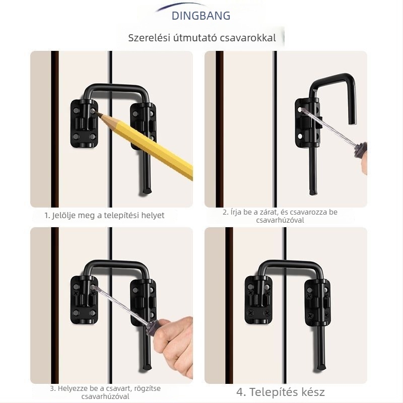 Butterfly latch, alumíniumötvözet konstrukció, modell: Egyéb