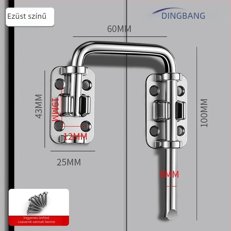 Butterfly latch, alumíniumötvözet konstrukció, modell: Egyéb