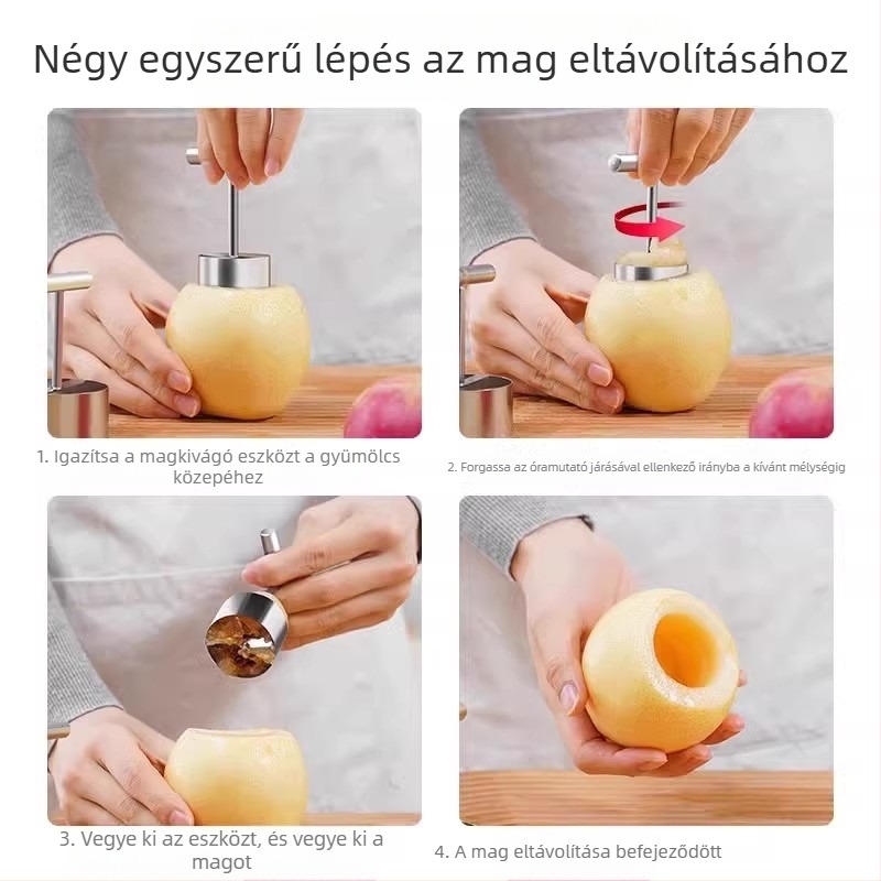 Langri gyümölcs-koroló, rozsdamentes acél, modern minimalista dizájn, testreszabott feldolgozás