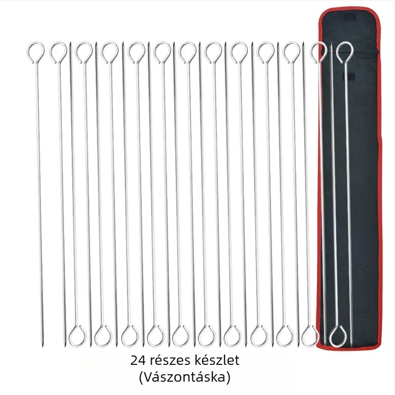 Rozsdamentes acél BBQ villák és nyársak, újrahasználhatóak, N.a.s magánmárka, modern stílus