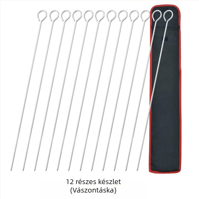 Rozsdamentes acél BBQ villák és nyársak, újrahasználhatóak, N.a.s magánmárka, modern stílus