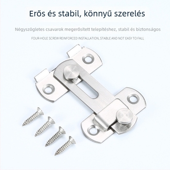 Door latch Butterfly latch; Model: Door latch; Rozsdamentes acél; Brushed steel felület; Stílus Modern simplicity