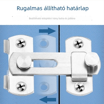 Door latch Butterfly latch; Model: Door latch; Rozsdamentes acél; Brushed steel felület; Stílus Modern simplicity