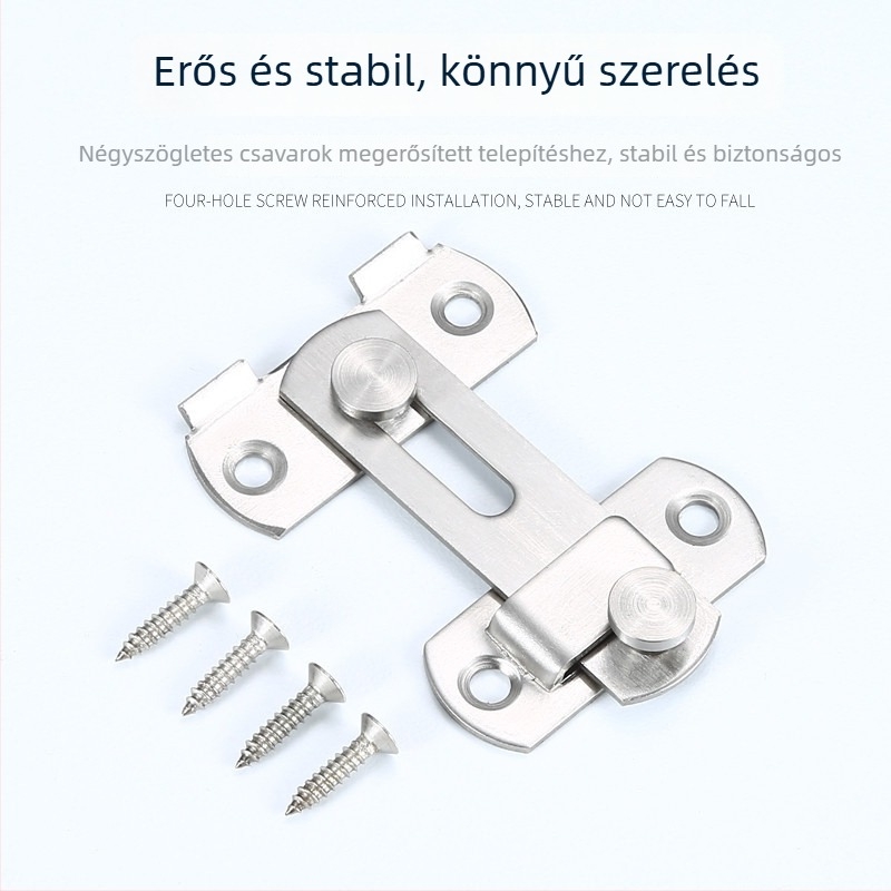Door latch Butterfly latch; Model: Door latch; Rozsdamentes acél; Brushed steel felület; Stílus Modern simplicity