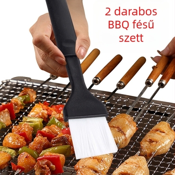 Barbecue ecset készlet PP sörtékkel és szilikon nyéllel (PP sörtékkel; szilikon nyél; barbecue ecset)