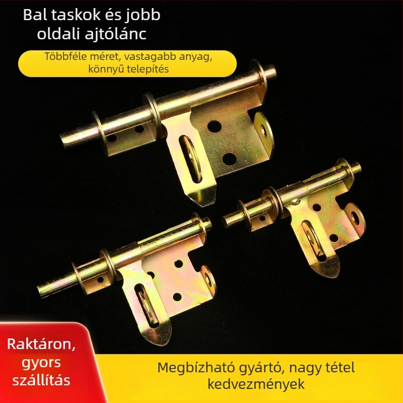 Bal- és jobb oldali ajtózárók, vasból, galvanizált, modern egyszerű stílus