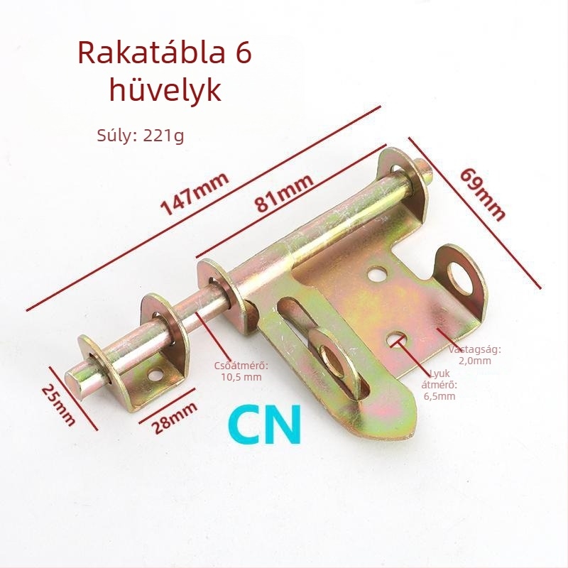 Bal- és jobb oldali ajtózárók, vasból, galvanizált, modern egyszerű stílus