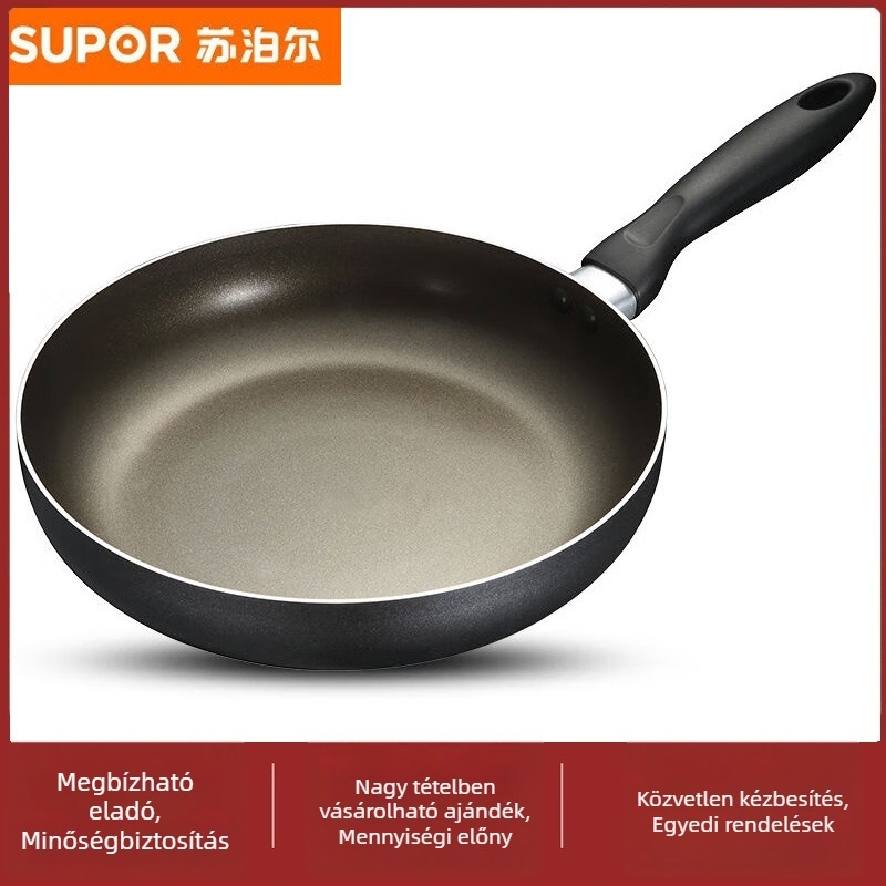 Supor nem tapadós serpenyő, sík aljzatú, 10 cm mélység, nyílt lánggal kompatibilis, model NJ241A0/NJ261A0/NJ281A0