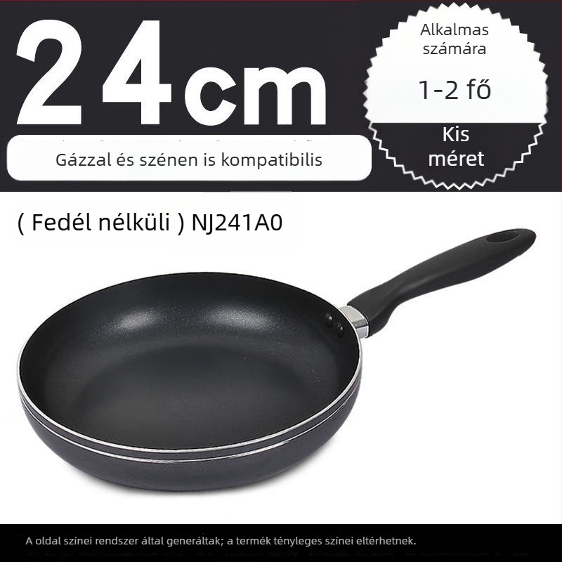 Supor nem tapadós serpenyő, sík aljzatú, 10 cm mélység, nyílt lánggal kompatibilis, model NJ241A0/NJ261A0/NJ281A0