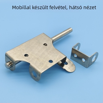 Type A ajtócsap rozsdamentes acélból, záras, kétirányú, polírozott felület, modell 20220818, modern stílus