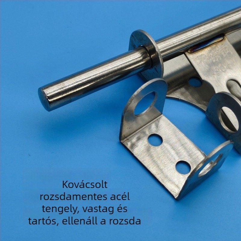 Type A ajtócsap rozsdamentes acélból, záras, kétirányú, polírozott felület, modell 20220818, modern stílus