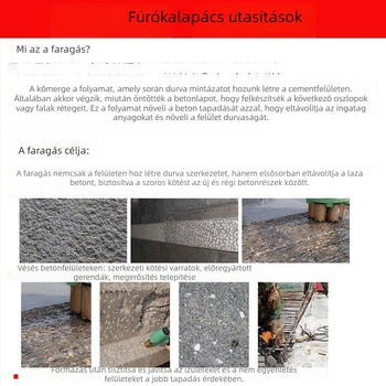 Hengyao Tools Elektromos kalapácsfej hexagonális négyszögletes fogantyúval, ötvözött integrált betonhoz