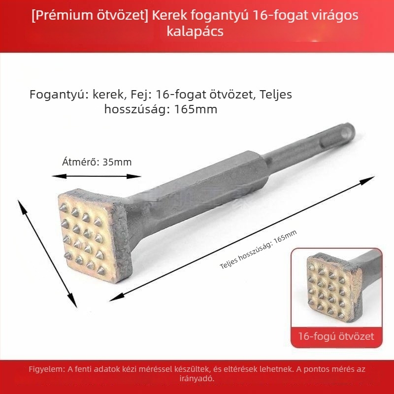 Hengyao Tools Elektromos kalapácsfej hexagonális négyszögletes fogantyúval, ötvözött integrált betonhoz
