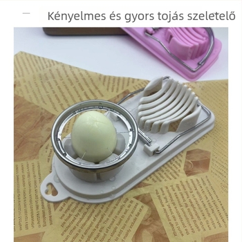 Tojásvágó, 2 az 1-ben multifunkciós szeletelő, PP és 304/430 rozsdamentes acélból, logó testreszabás, 2020 tavaszán