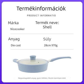 Serpenyő tapadásmentes bevonattal (Alumínium; Nyugati stílus; Általános tűzhelyhez kompatibilis)