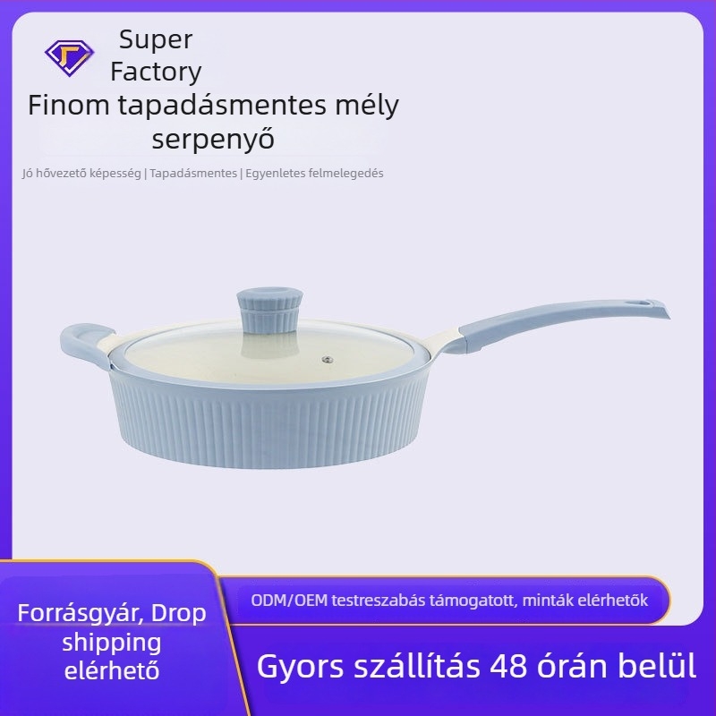 Serpenyő tapadásmentes bevonattal (Alumínium; Nyugati stílus; Általános tűzhelyhez kompatibilis)