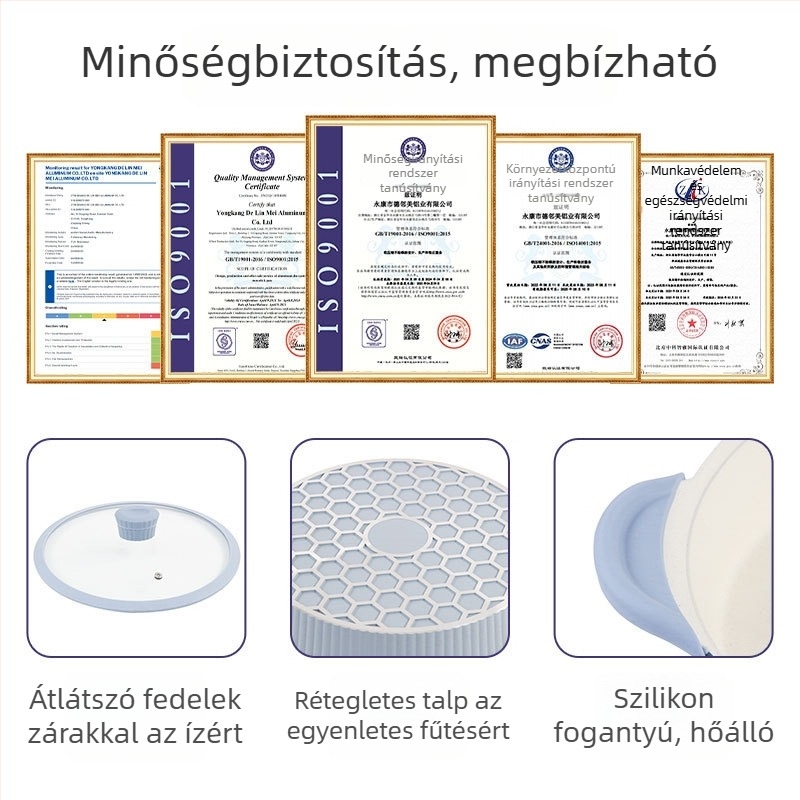 Serpenyő tapadásmentes bevonattal (Alumínium; Nyugati stílus; Általános tűzhelyhez kompatibilis)