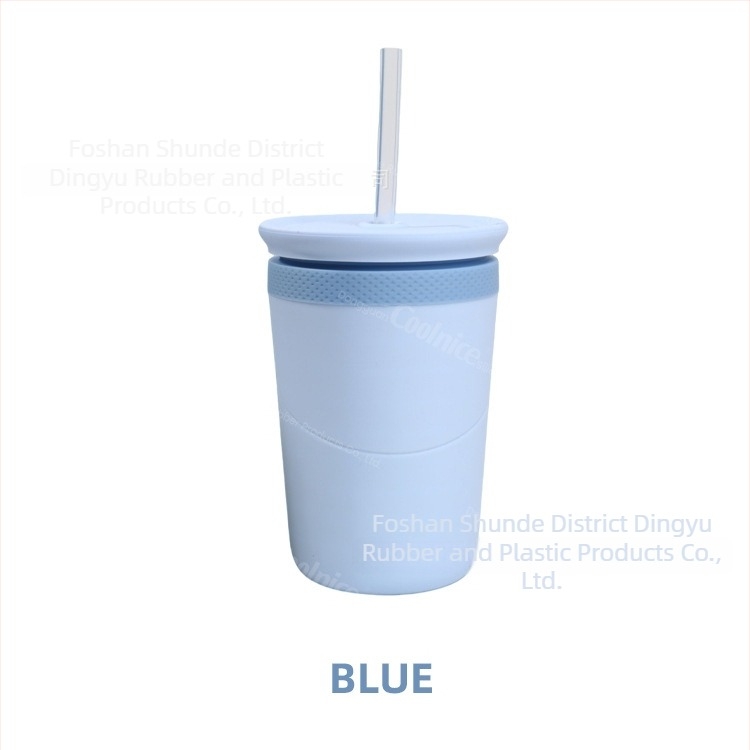 Kétszintes pohár rozsdamentes acélból és szilikonból, hűti az italokat, testreszabható logó