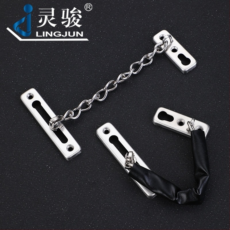 Ajtózár lánc – rozsdamentes acélból, felület drótos húzott, modell Safety Chain 2