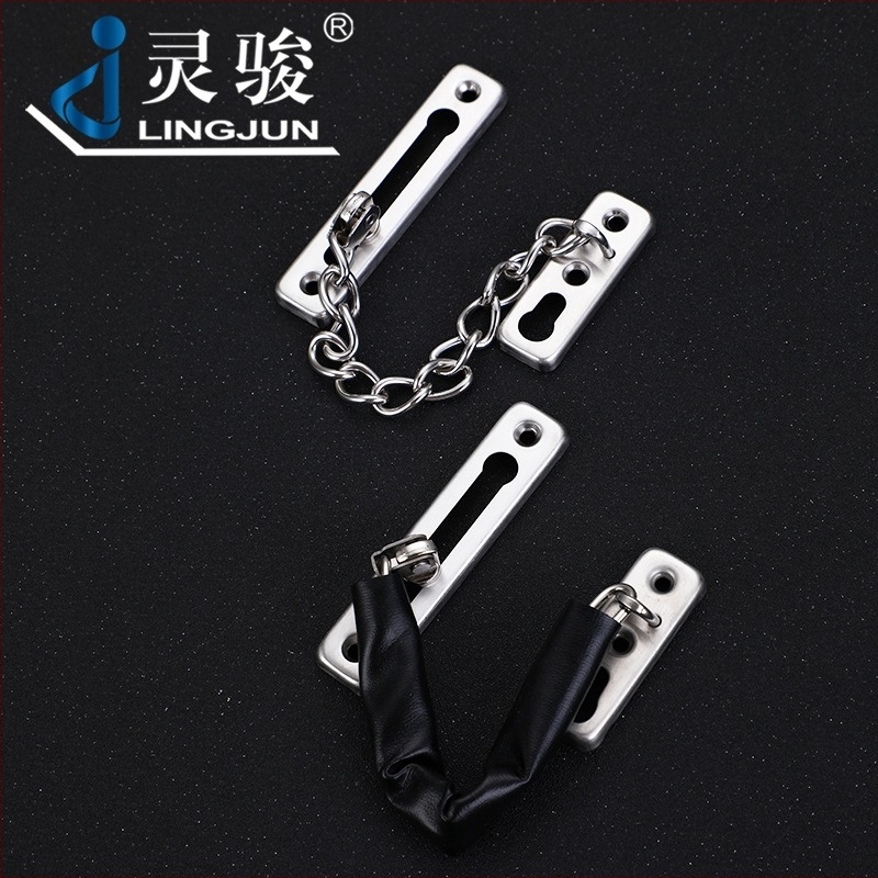 Ajtózár lánc – rozsdamentes acélból, felület drótos húzott, modell Safety Chain 2