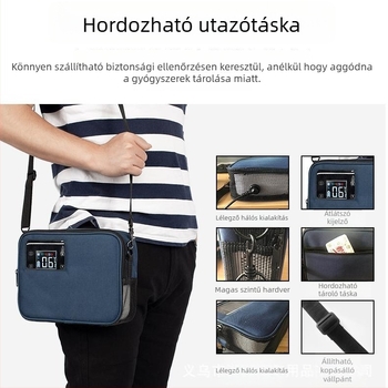 Coolbox félvezetős autóhűtő gyógyszerekhez, kapacitás legfeljebb 5 L, 11W, 5V 3,4A, 0-18°C