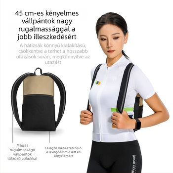 West Rider kerékpáros hátizsák – 3L kapacitás, 900D anyag hálós panelokkal és 3D poliészter hálóval, modell Yp0707416