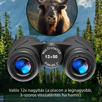 Binokuláris távcső nappali- és éjszakai látással, argon töltésű vízálló, 5 mm+ kimeneti pupilla, modell 985