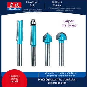 Dongcheng faipari marófej — ötvözött kettős élezésű egyenes pengéjű kés, hornyázó kés, gravírozó fej