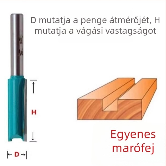 Dongcheng faipari marófej — ötvözött kettős élezésű egyenes pengéjű kés, hornyázó kés, gravírozó fej