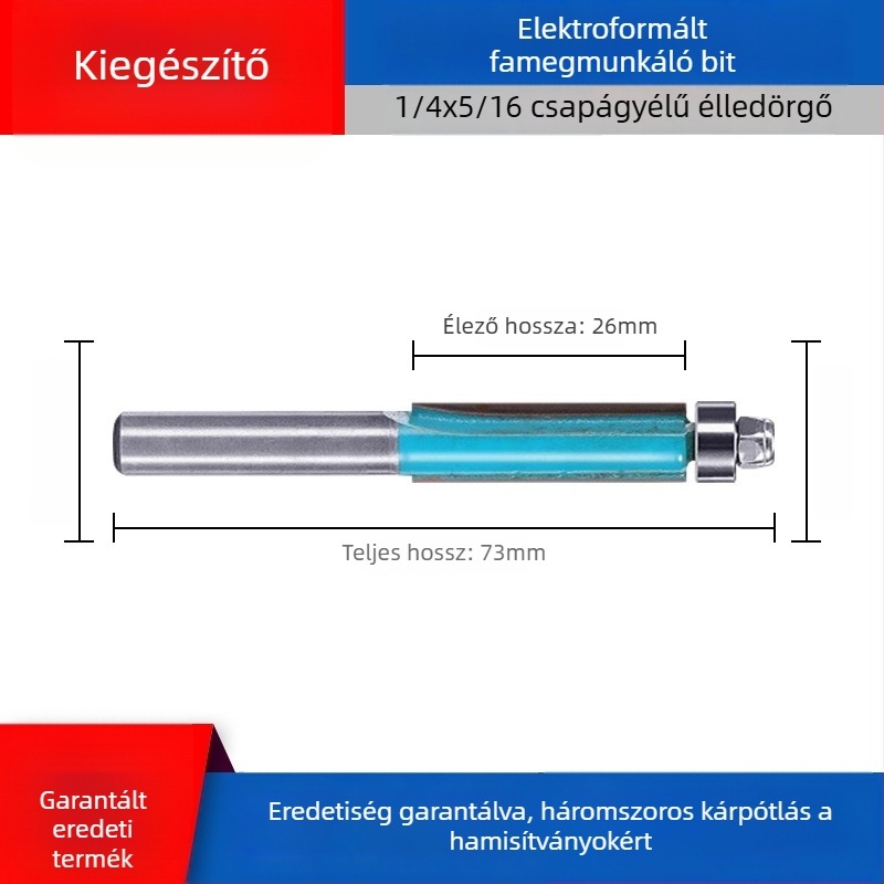 Dongcheng faipari marófej — ötvözött kettős élezésű egyenes pengéjű kés, hornyázó kés, gravírozó fej