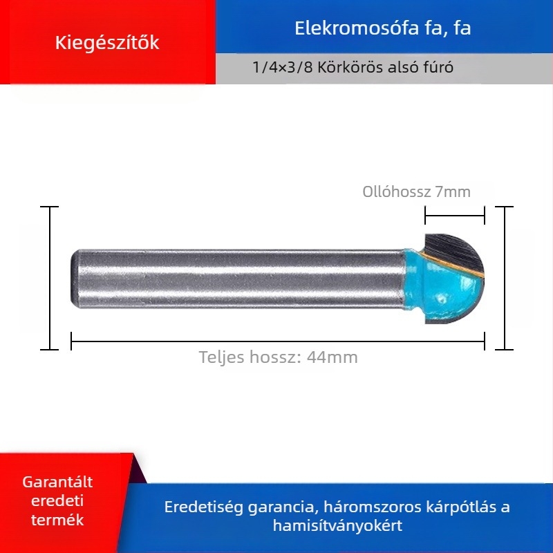 Dongcheng faipari marófej — ötvözött kettős élezésű egyenes pengéjű kés, hornyázó kés, gravírozó fej