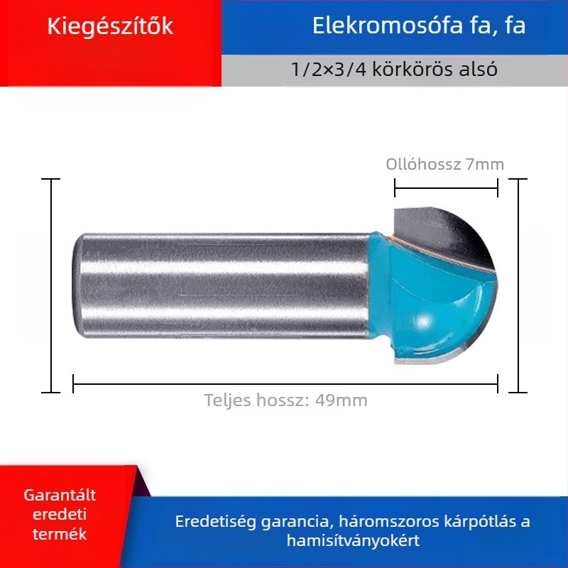 Dongcheng faipari marófej — ötvözött kettős élezésű egyenes pengéjű kés, hornyázó kés, gravírozó fej