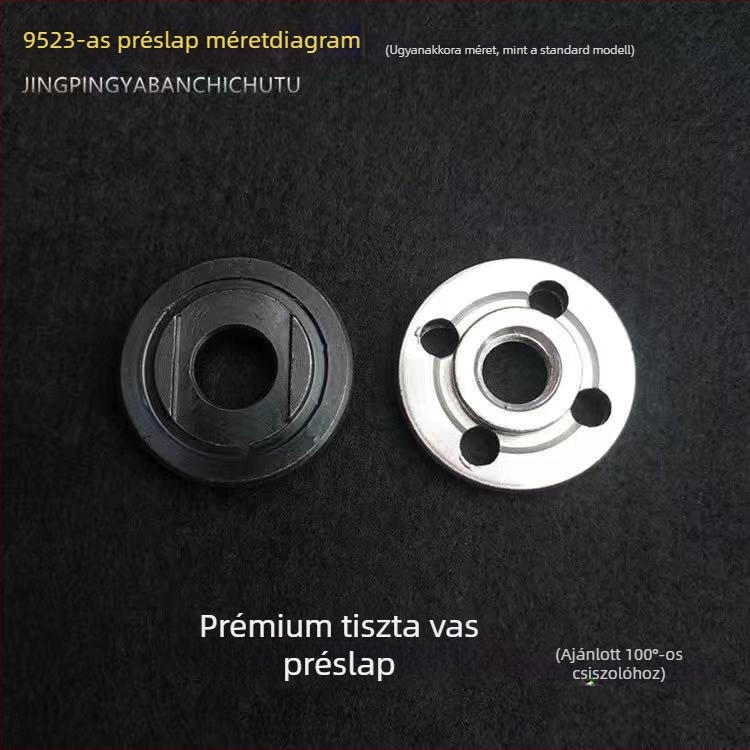 Sarokcsiszoló kiegészítő – hatszögletű préselő lemez, ötvözet, Shangren