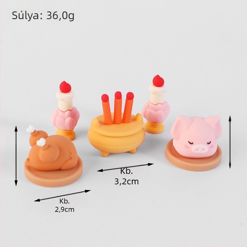 Munkaasztali dísz: Amitábha Buda és a Gazdagság Istene, gyanta, aranyos stílus, ajándék osztálytárs születésnapjára vagy karácsonyra