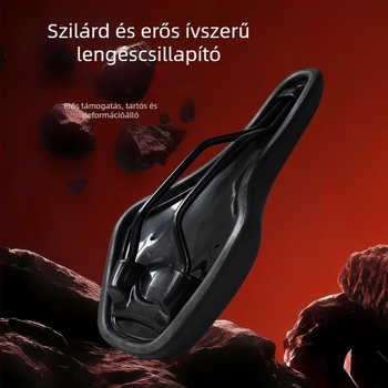 ZHIQIU kerékpár nyereg, PU bőr, memory foam, PA12 műanyag, sportos kialakítás, súly 310 g